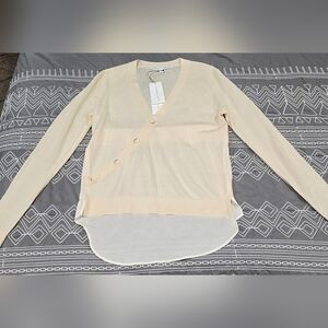 Veronica Beard Gemma Sweater In Ivory Size XS